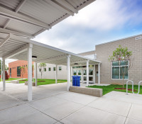 Canopy to Elementary School Entrance