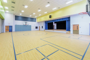 Stage and Basketball Court