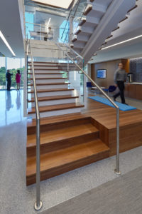 Local Government Federal Credit Union Interior Stairs Commercial Office
