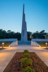 Veterans Park Monument Dusk