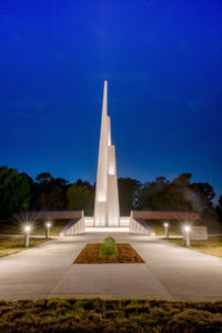 Veterans Park Monument Night