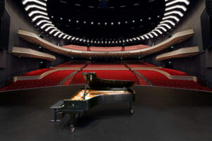 Tanger Center for the Performing Arts Stage with Piano