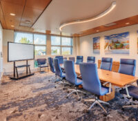 Modern conference room at New Bern Riverfront Convention Center in Craven County, NC
