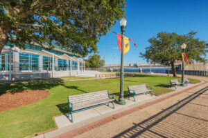 Exterior of New Bern Riverfront Convention Center in Historic Downtown New Bern, NC