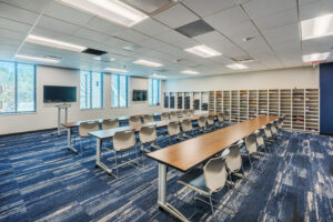 CMPD South Division Station Meeting Room with Mailboxes and TVs