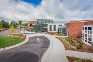 Apex Senior Center Exterior Driveway, Sidewalks, and Landscaping