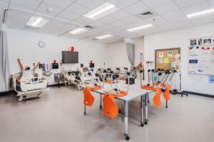 Fuquay-Varina High School Patient Education Center with Patient Simulators