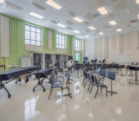 Band Room with Acoustic Treatment Panels