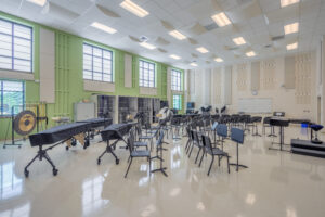 Band Room with Acoustic Treatment Panels